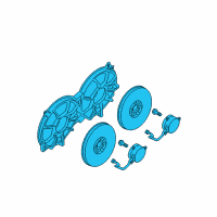 OEM Nissan Maxima Motor Assy-Fan & Shroud Diagram - 21481-ZY70A