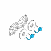 OEM 2012 Nissan Maxima Motor Assy-Fan Diagram - 21487-3TA0D