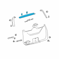 OEM 2021 Lincoln Navigator Upper Gate Trim Diagram - KL1Z-78424B36-AB