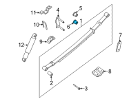 OEM 2014 Nissan Xterra Bush-Rear Spring Diagram - 55047-EB301