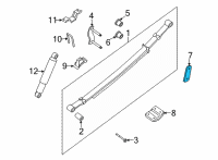 OEM Nissan Frontier SHACKLE-REAR SPRING Diagram - 55221-9BU0A