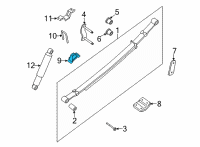 OEM 2022 Nissan Frontier Bound Rear Suspension Bumper Assembly Diagram - 55240-EB000