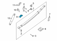 OEM 2019 Nissan Frontier Bound Rear Suspension Bumper Assembly Diagram - 55240-EB000