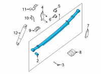 OEM Nissan Frontier SPRING ASSY-LEAF, REAR Diagram - 55020-9BU1C