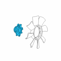 OEM 2004 Ford Ranger Fan Clutch Diagram - 6L5Z-8A616-CA