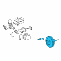 OEM 2006 Toyota Tacoma Booster Assembly Diagram - 44610-04162