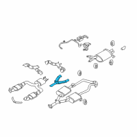 OEM 2006 Infiniti Q45 INSULATOR Assembly-Center Tube, Upper Diagram - 20535-AR200