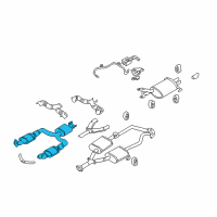 OEM 2005 Infiniti Q45 Front Catalytic Converter Diagram - 20020-CR91A