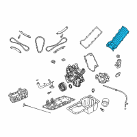 OEM Jeep Commander Cover-Cylinder Head Diagram - 53021829AD