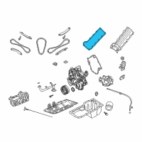 OEM 2000 Dodge Durango Gasket-Valve Cover Diagram - 53020877