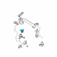 OEM Toyota Highlander Bracket Diagram - 12315-28020