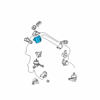 OEM 2002 Toyota Highlander Side Bracket Diagram - 12316-28050