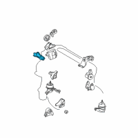 OEM 2004 Toyota Highlander Side Bracket Stay Diagram - 12327-28020
