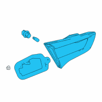 OEM 2018 Toyota Yaris Back Up Lamp Assembly Diagram - 81580-0D640