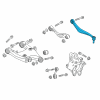 OEM BMW 535i GT xDrive Rubber Mount Toe Arm, Left Diagram - 33-32-6-779-847