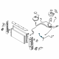 OEM 2015 BMW i8 Line, Coolant Pump-Connection Radiator Diagram - 17-12-7-640-849