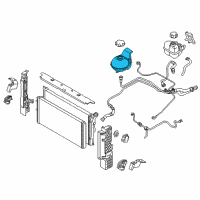 OEM 2016 BMW i8 Cooling Water Expansion Tank Diagram - 17-13-7-640-831