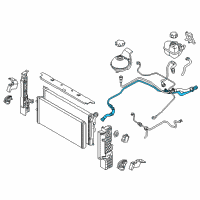 OEM 2014 BMW i8 Line, Connection, Coolant Pump Diagram - 17-12-7-640-839