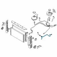 OEM BMW i8 Upper Radiator Coolant Hose Diagram - 17-12-7-640-821