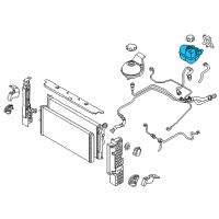 OEM BMW i8 Radiator Coolant Overflow Tank Bottle Diagram - 17-13-7-539-267