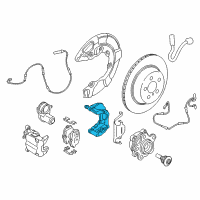 OEM BMW 840i Gran Coupe Calliper Carrier Left Diagram - 34-20-6-891-913