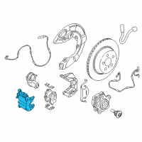 OEM BMW 840i xDrive Brake Caliper Left Diagram - 34-21-6-870-571