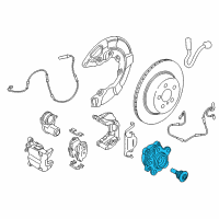 OEM BMW M850i xDrive Gran Coupe Set, Wheel Bearing Diagram - 31-20-2-408-656