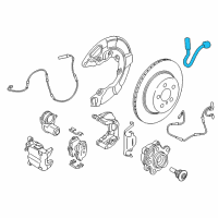 OEM BMW 530e Brake Hose Rear Diagram - 34-20-6-884-953