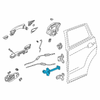 OEM 2018 Acura RDX Checker Complete , Rear Diagram - 72840-TX4-A02