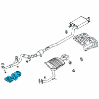 OEM 2021 Hyundai Palisade Panel-Heat Protector, RR Diagram - 28795-S8000