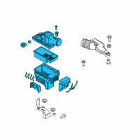 OEM 2012 Ford F-350 Super Duty Air Cleaner Assembly Diagram - BC3Z-9600-A