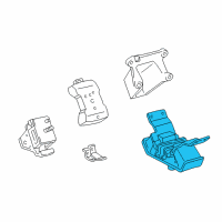 OEM Toyota 4Runner Rear Mount Diagram - 12371-62070