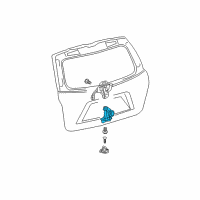 OEM 2014 Toyota RAV4 Gate Lock Diagram - 69350-0E100