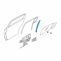 OEM 2009 Kia Amanti Channel Assembly-Rear Door Door Diagram - 835203F000