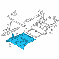 OEM BMW Trunk Floor, Upper Part Diagram - 41-00-2-993-556