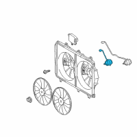 OEM 2016 Lexus RX450h Motor, Cooling Fan Diagram - 16363-31200