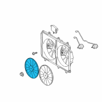 OEM 2013 Toyota Highlander Fan Blade Diagram - 16361-31370