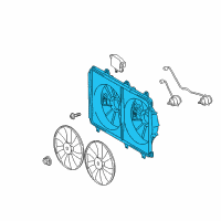 OEM Toyota Highlander Fan Shroud Diagram - 16711-31520