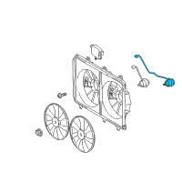 OEM Toyota Highlander Fan Motor Diagram - 16363-31190