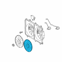 OEM Toyota Highlander Fan Blade Diagram - 16361-31380