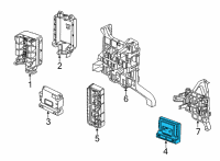 OEM 2021 Chevrolet Silverado 1500 Module Diagram - 13529041