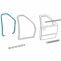 OEM 2002 Ford F-150 Weatherstrip On Body Diagram - 2L3Z-1820708-AA