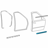 OEM 1999 Ford F-250 Body Side Molding Diagram - XL3Z-1520878-CPTM