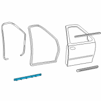 OEM Lincoln Blackwood Lower Weatherstrip Diagram - F75Z-7820759-BB