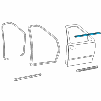 OEM 2003 Ford F-150 Belt Weatherstrip Diagram - YL3Z-1521452-AA