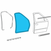 OEM 2003 Ford F-150 Door Weatherstrip Diagram - F65Z-1520531-AA