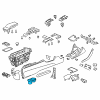 OEM Honda Civic Holder Assembly, Cup (Deep Black) Diagram - 83446-TGG-A00ZA