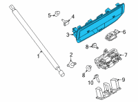 OEM 2022 Ford Bronco Sport HANDLE - LUGGAGE COMPARTMENT Diagram - M1PZ-5843400-AAPTM