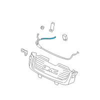 OEM 2008 GMC Envoy Hose Asm-Headlamp Washer Pump Diagram - 15762537