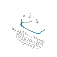 OEM 2002 GMC Envoy Washer Hose Diagram - 19353708